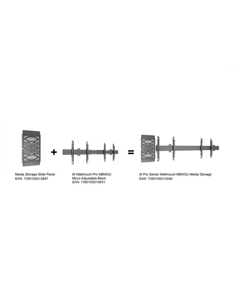 MULTIBRACKETS 4349 Multibrackets Soporte de pared MBW2U - VESA Máx. 600x400 MULTIBRACKETS MUL4349 | MusicGoodDeal