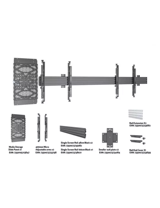 MULTIBRACKETS 4349 Multibrackets Soporte de pared MBW2U - VESA Máx. 600x400 MULTIBRACKETS MUL4349 | MusicGoodDeal