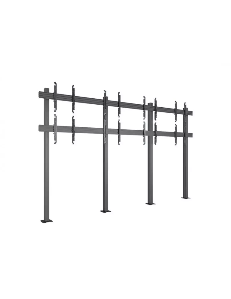MULTIBRACKETS 3618 Support sol a fixer pour mur vidéo Multibrackets Floormount Column Pro 4x2 MBFM4x2U 270 - 8 écrans 32-65" VE