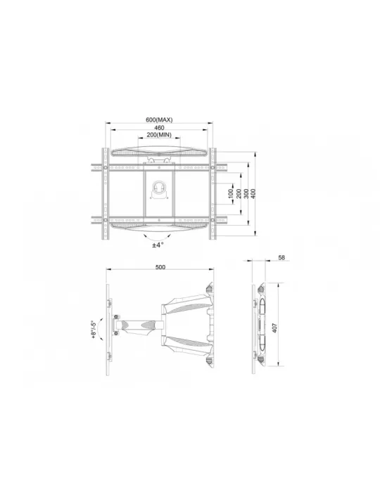 MULTIBRACKETS 6317 Soporte de pared VESA Flexarm XL Full Motion Dual 600x400 Ref  MULTIBRACKETS MUL6317 | MusicGoodDeal