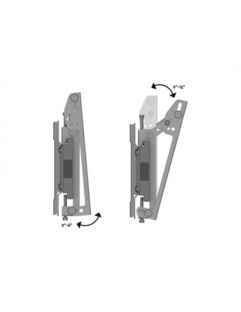 MULTIBRACKETS 7024 Neigbare Wandhalterung Multibrackets Wallmount Pro MBW1U Tilt 200 Black - 17 -42 -Bildschirm VESA Max 200x2