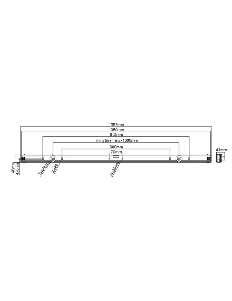 MULTIBRACKETS 1004 Support écran mural universel Multibrackets taille L - Paysage 65" - 85" ou Portrait 55''-75"