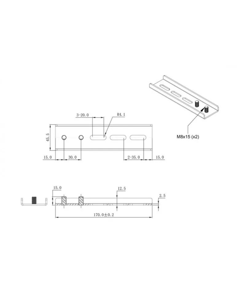 MULTIBRACKETS 2871 Erweiterungsset VESA Extension Kit Basic 180 VESA 400x600 REF  MULTIBRACKETS MUL2871 | MusicGoodDeal