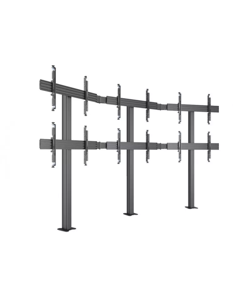 MULTIBRACKETS 4639 Bodenhalterung für Videowand Multibrackets Video Wall Floormount MBFMC3x2U - 6 Bildschirme 32-65  VESA Max