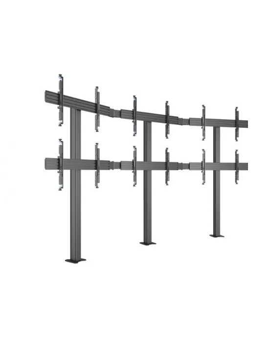 MULTIBRACKETS 4639 Support sol a fixer pour mur vidéo Multibrackets Video Wall Floormount MBFMC3x2U - 6 écrans 32-65" VESA Max 