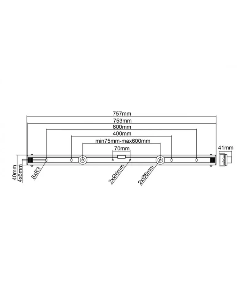 MULTIBRACKETS 0991 Universal wall mount Multibrackets Size M - Landscape 65  - 75  or Portrait 40 -75 MULTIBRACKETS MUL0991 |