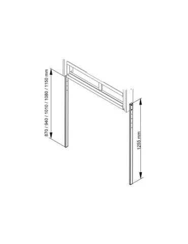 MULTIBRACKETS 2982 Barres d'extension réglable Multibrackets Leg Extensions Motorized Mount 870-1150 HD 2