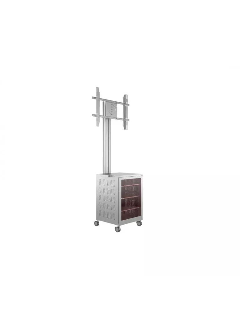MULTIBRACKETS 7754 Support mobile Multibrackets Public Display Stand 180 Dual MediaBox4 Silver - screen 40 -75  VESA 800x400 M