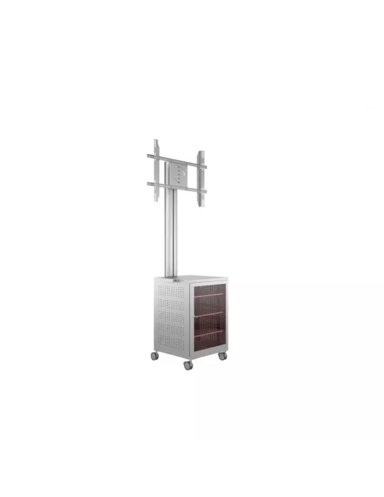 MULTIBRACKETS 7754 Support mobile Multibrackets Public Display Stand 180 Dual MediaBox4 Silver - écran 40"-75" VESA 800x400