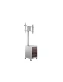 MULTIBRACKETS 7754 Support mobile Multibrackets Public Display Stand 180 Dual MediaBox4 Silver - screen 40 -75  VESA 800x400 M