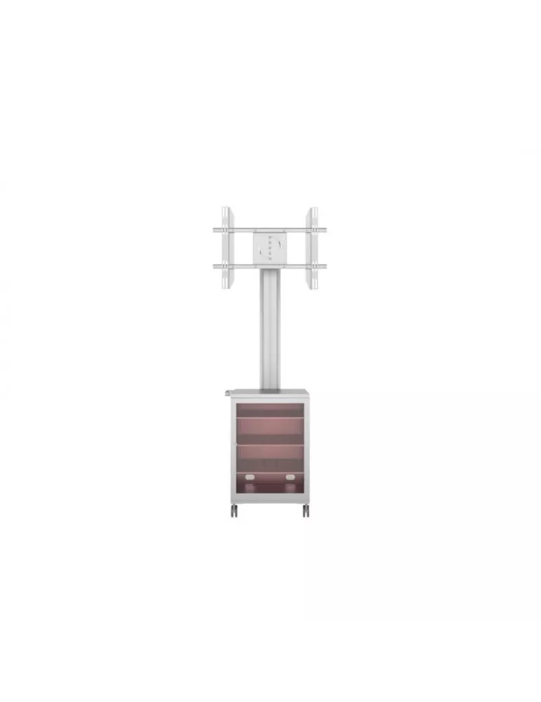 MULTIBRACKETS 7754 Support mobile Multibrackets Public Display Stand 180 Dual MediaBox4 Silver - screen 40 -75  VESA 800x400 M