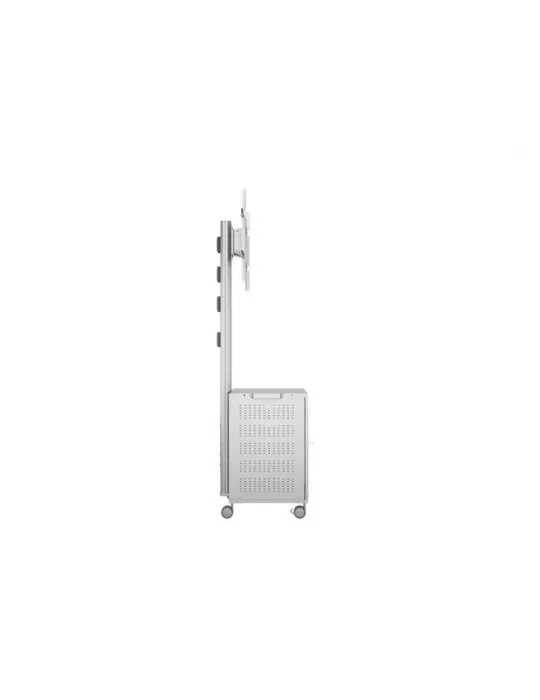 MULTIBRACKETS 7754 Mobiler Ständer Multibrackets Public Display Stand 180 Dual MediaBox4 Silber - Bildschirm 40 -75  VESA 800x