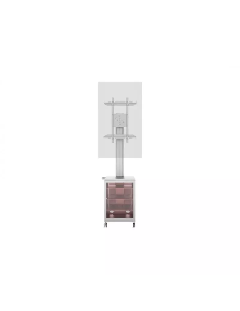 MULTIBRACKETS 7754 Support mobile Multibrackets Public Display Stand 180 Dual MediaBox4 Silver - screen 40 -75  VESA 800x400 M