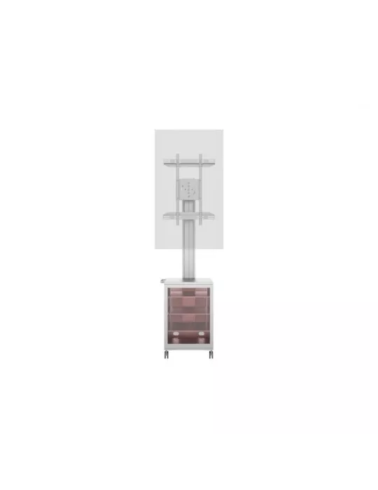 MULTIBRACKETS 7754 Support mobile Multibrackets Public Display Stand 180 Dual MediaBox4 Silver - écran 40"-75" VESA 800x400