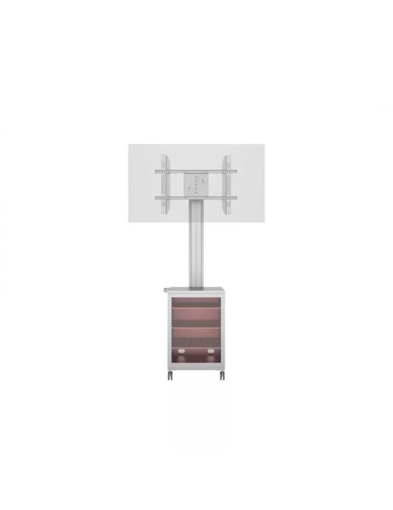 MULTIBRACKETS 7754 Support mobile Multibrackets Public Display Stand 180 Dual MediaBox4 Silver - screen 40 -75  VESA 800x400 M