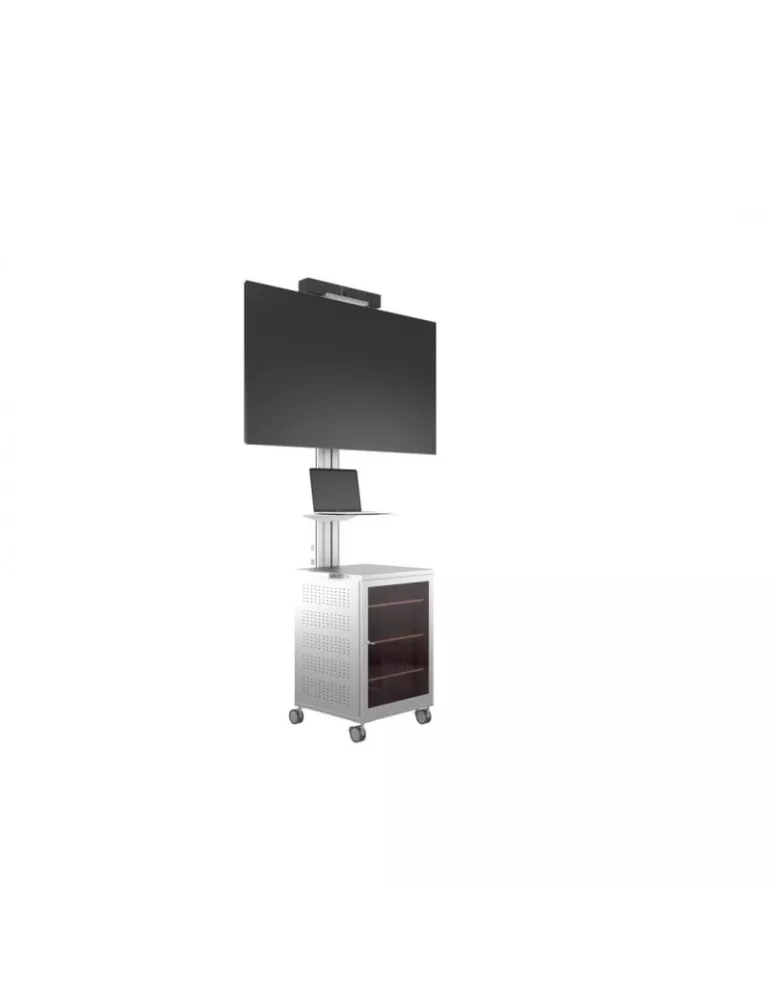 MULTIBRACKETS 7754 Support mobile Multibrackets Public Display Stand 180 Dual MediaBox4 Silver - écran 40"-75" VESA 800x400