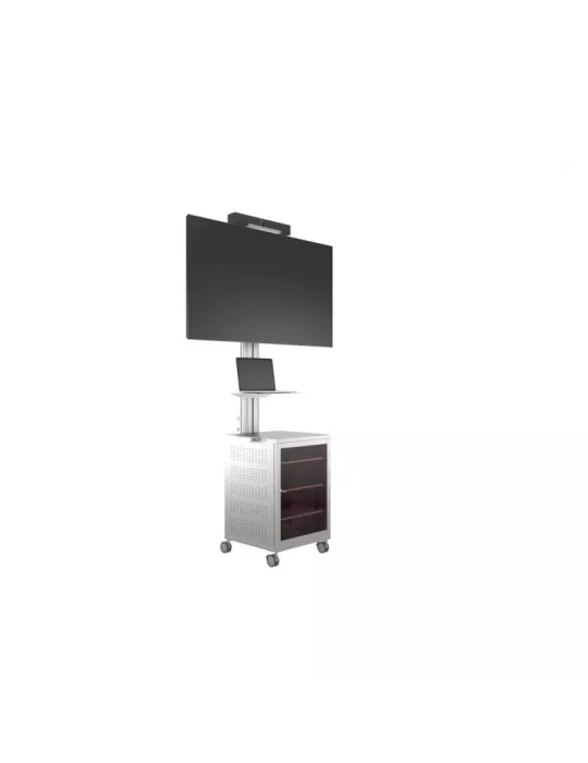 MULTIBRACKETS 7754 Support mobile Multibrackets Public Display Stand 180 Dual MediaBox4 Silver - écran 40"-75" VESA 800x400