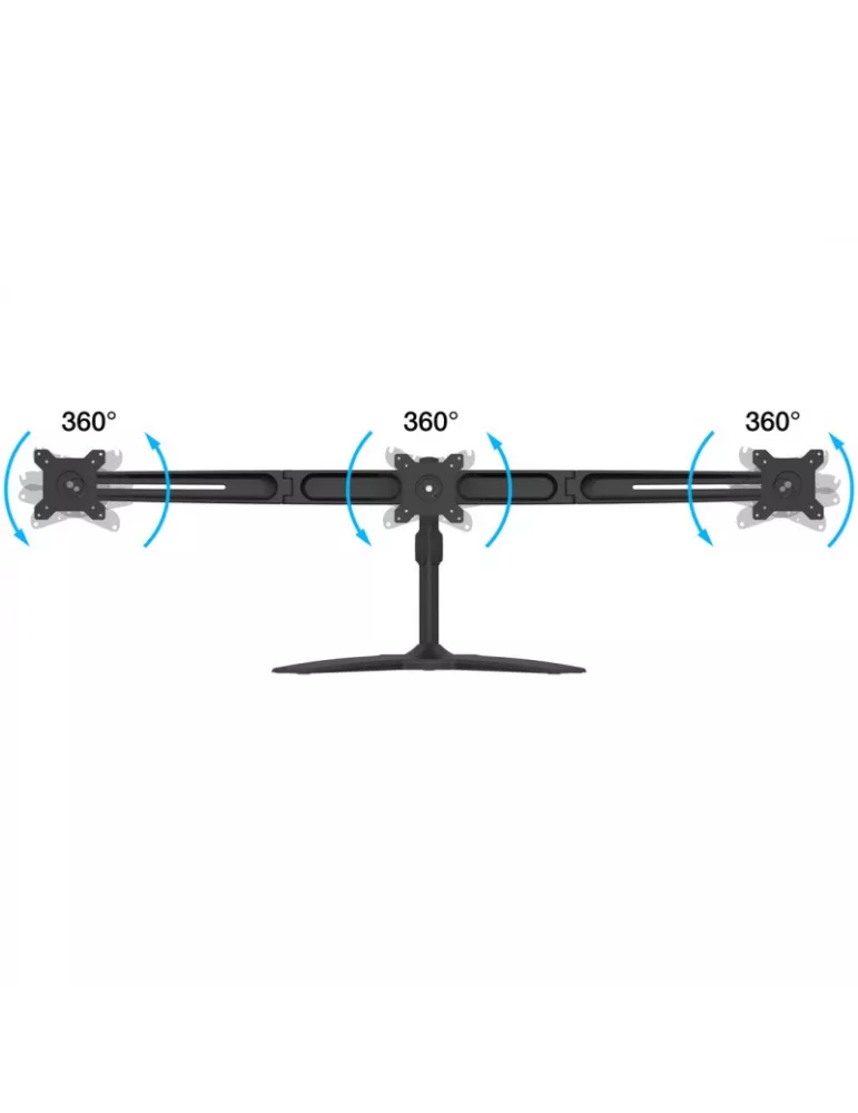 MULTIBRACKETS 4999 Multibrackets table stand VESA Desktopmount Triple Arm - 15  - 24  screen Vesa Max 100x100 MULTIBRACKETS MU