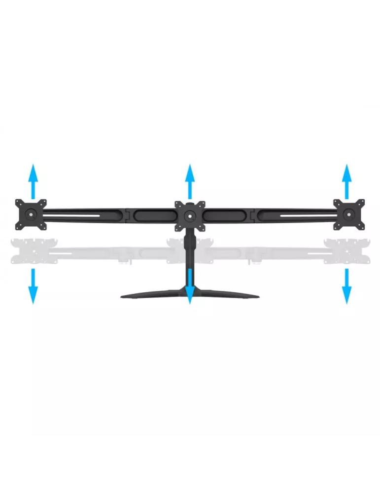 MULTIBRACKETS 4999 Support de table Multibrackets VESA Desktopmount Triple Arm - écran 15" - 24" Vesa Max 100x100
