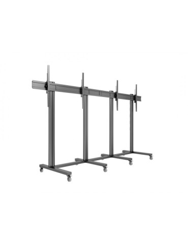 MULTIBRACKETS 3026 Support mobile Multibrackets Public Display Stand 210 Dual Black - 2 écrans 70"-110" VESA Max 1200x900