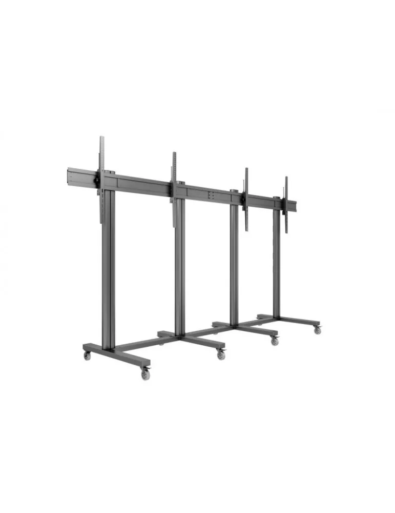 MULTIBRACKETS 3026 Mobiler Ständer Multibrackets Public Display Stand 210 Dual Black - 2 Bildschirme 70 -110  VESA Max 1200x90