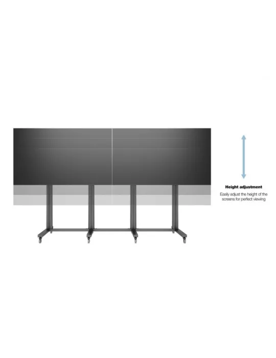 MULTIBRACKETS 3026 Support mobile Multibrackets Public Display Stand 210 Dual Black - 2 screens 70 -110  VESA Max 1200x900 MUL