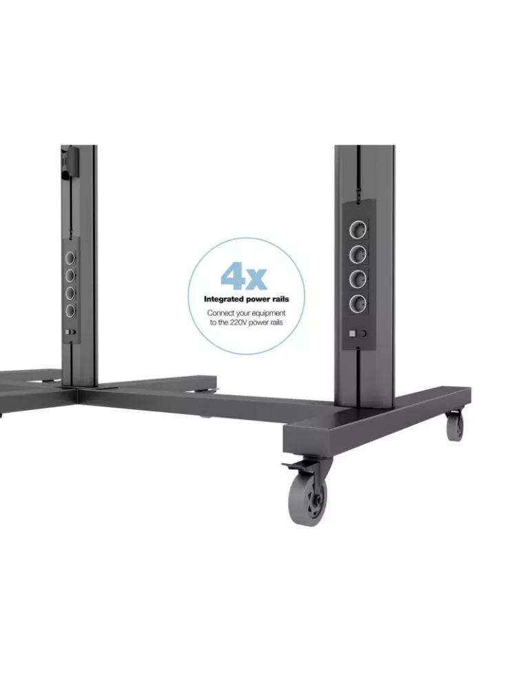 MULTIBRACKETS 3026 Support mobile Multibrackets Public Display Stand 210 Dual Black - 2 écrans 70"-110" VESA Max 1200x900