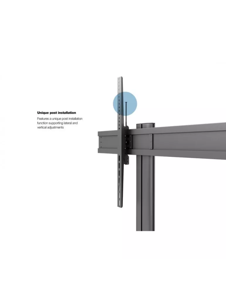 MULTIBRACKETS 3026 Mobiler Ständer Multibrackets Public Display Stand 210 Dual Black - 2 Bildschirme 70 -110  VESA Max 1200x90