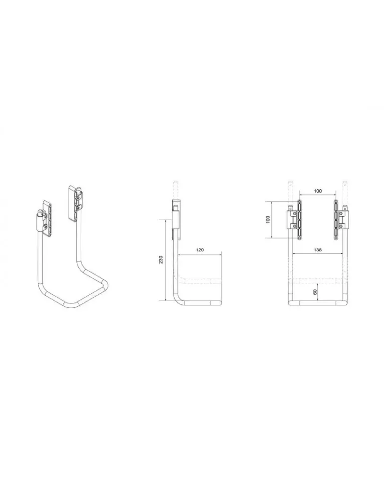 MULTIBRACKETS 2574 Poignée pour support ecran Multibrackets Gas Lift Arm Handle