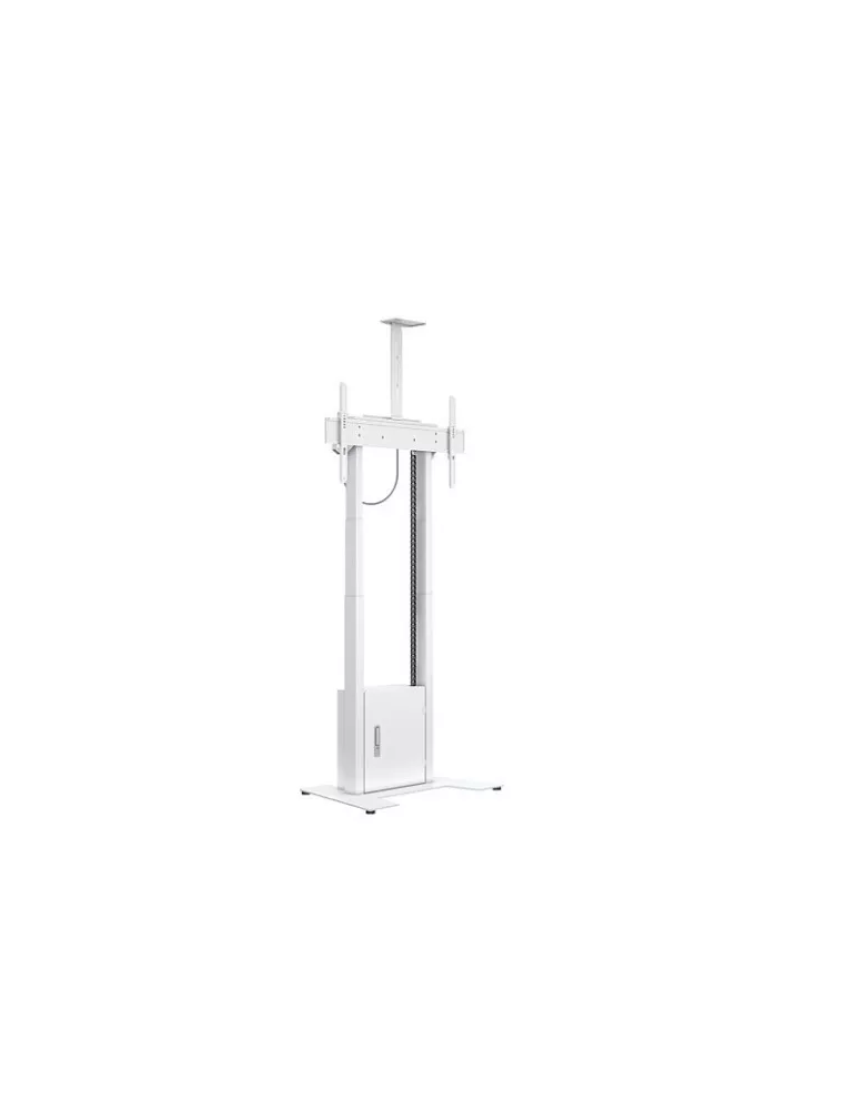 MULTIBRACKETS 8595 Motorisierter Bodenständer FoorBase 120kg Weiß für 42  - 100  Bildschirme Tragfähigkeit 120kg Vesa Max 800x