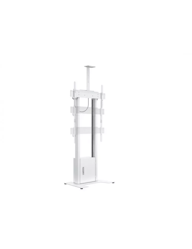 MULTIBRACKETS 8595 Support sol motorisé  FoorBase 120kg Blanc pour écran 42" - 100" charge supportée 120kg Vesa Max 800x400