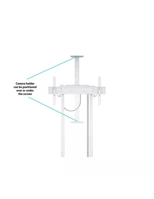 MULTIBRACKETS 8595 Motorisierter Bodenständer FoorBase 120kg Weiß für 42  - 100  Bildschirme Tragfähigkeit 120kg Vesa Max 800x