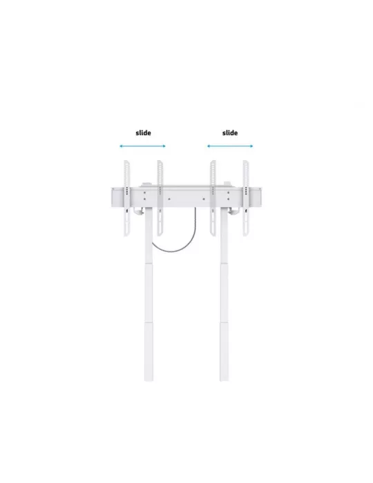 MULTIBRACKETS 8595 Motorisierter Bodenständer FoorBase 120kg Weiß für 42  - 100  Bildschirme Tragfähigkeit 120kg Vesa Max 800x