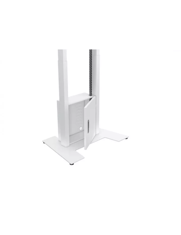 MULTIBRACKETS 8595 Support sol motorisé  FoorBase 120kg Blanc pour écran 42" - 100" charge supportée 120kg Vesa Max 800x400