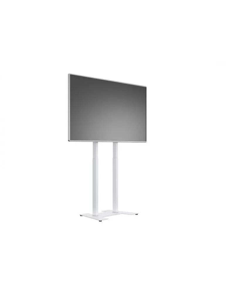 MULTIBRACKETS 8571 Motorisierter Bodenständer Weiß FloorBase für 37  - 90  Bildschirm Tragkraft 60kg Vesa Max 600x400 MULTIBRA