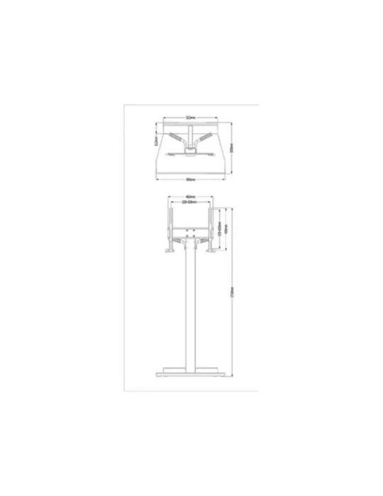 MULTIBRACKETS 2364 Support sol mobile inclinable Multibrackets Tilt & Roll Floorstand - écran 32" à 55" VESA Max 400x400