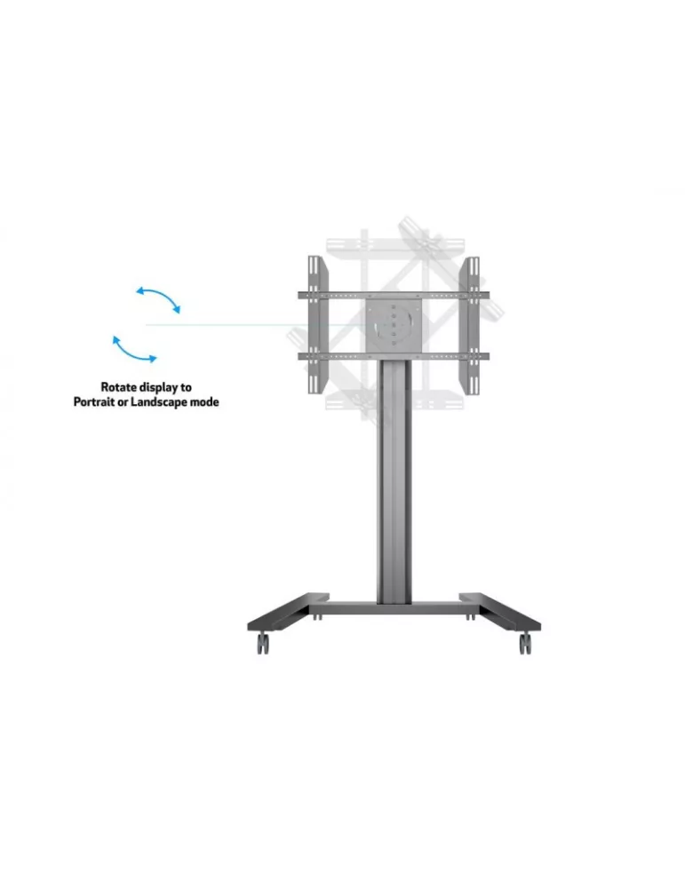 MULTIBRACKETS 6269 Soporte móvil inclinable Multibrackets Public Display Stand 145 HD Single Negro - écran 40 -80  VESA Max 80
