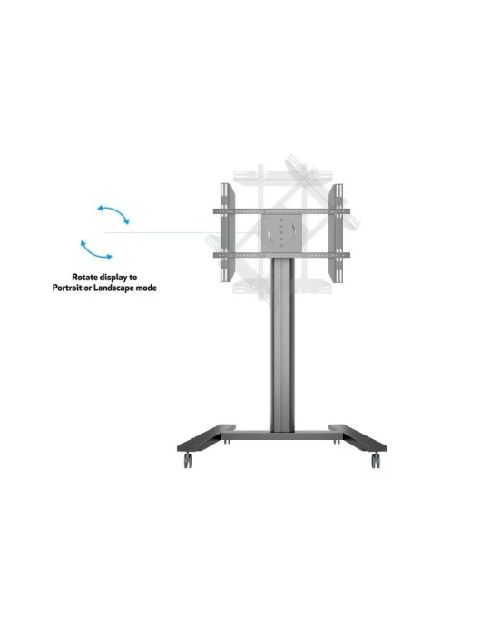 MULTIBRACKETS 6269 Kippbarer mobiler Ständer Multibrackets Public Display Stand 145 HD Single Black - 40 -80 -Bildschirm VESA