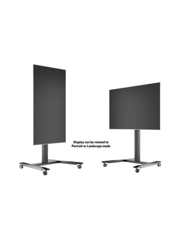 MULTIBRACKETS 6269 Support mobile inclinable Multibrackets Public Display Stand 145 HD Single Black - écran 40"-80" VESA Max 80