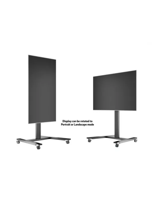 MULTIBRACKETS 6269 Support mobile inclinable Multibrackets Public Display Stand 145 HD Single Black - écran 40"-80" VESA Max 80