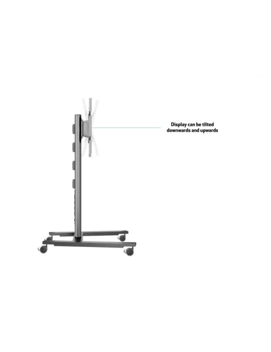 MULTIBRACKETS 6269 Kippbarer mobiler Ständer Multibrackets Public Display Stand 145 HD Single Black - 40 -80 -Bildschirm VESA