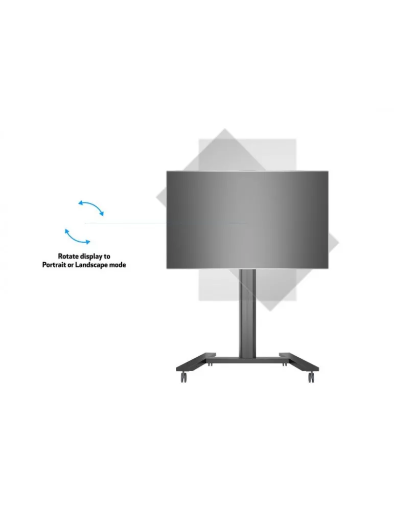 MULTIBRACKETS 6269 Kippbarer mobiler Ständer Multibrackets Public Display Stand 145 HD Single Black - 40 -80 -Bildschirm VESA