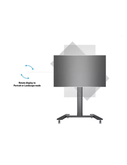 MULTIBRACKETS 6269 Support mobile inclinable Multibrackets Public Display Stand 145 HD Single Black - écran 40"-80" VESA Max 80