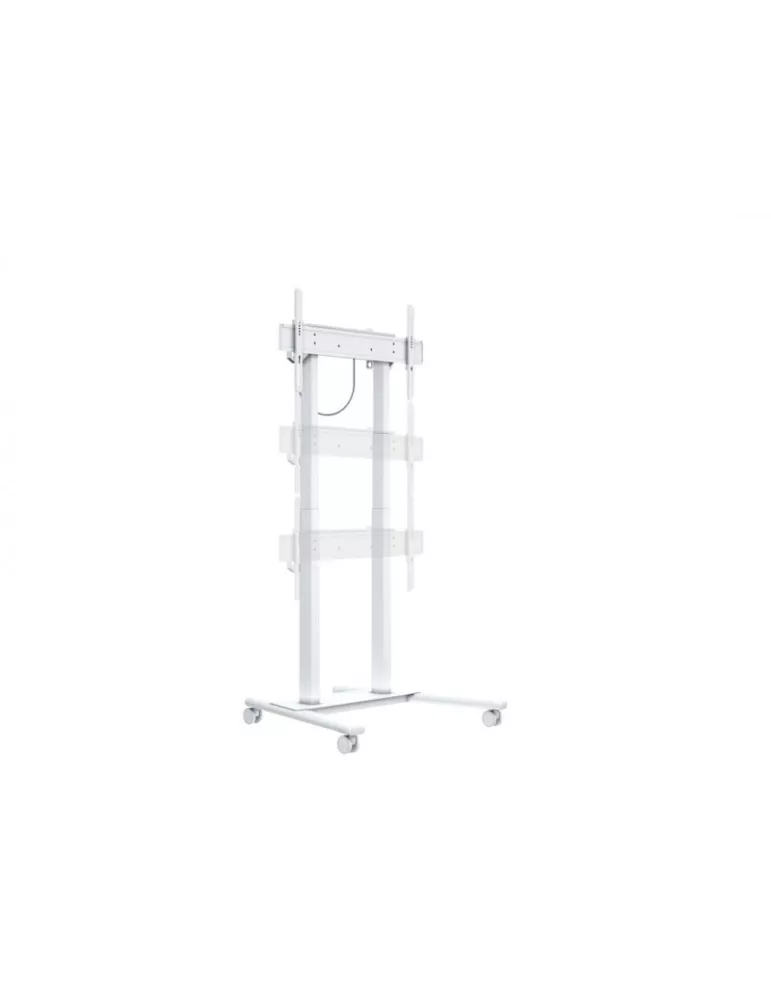 MULTIBRACKETS 6768 Motorisierte mobile Halterung Weiß FloorStand für Bildschirme von 37  - 90  Tragfähigkeit 60kg Vesa Max 600