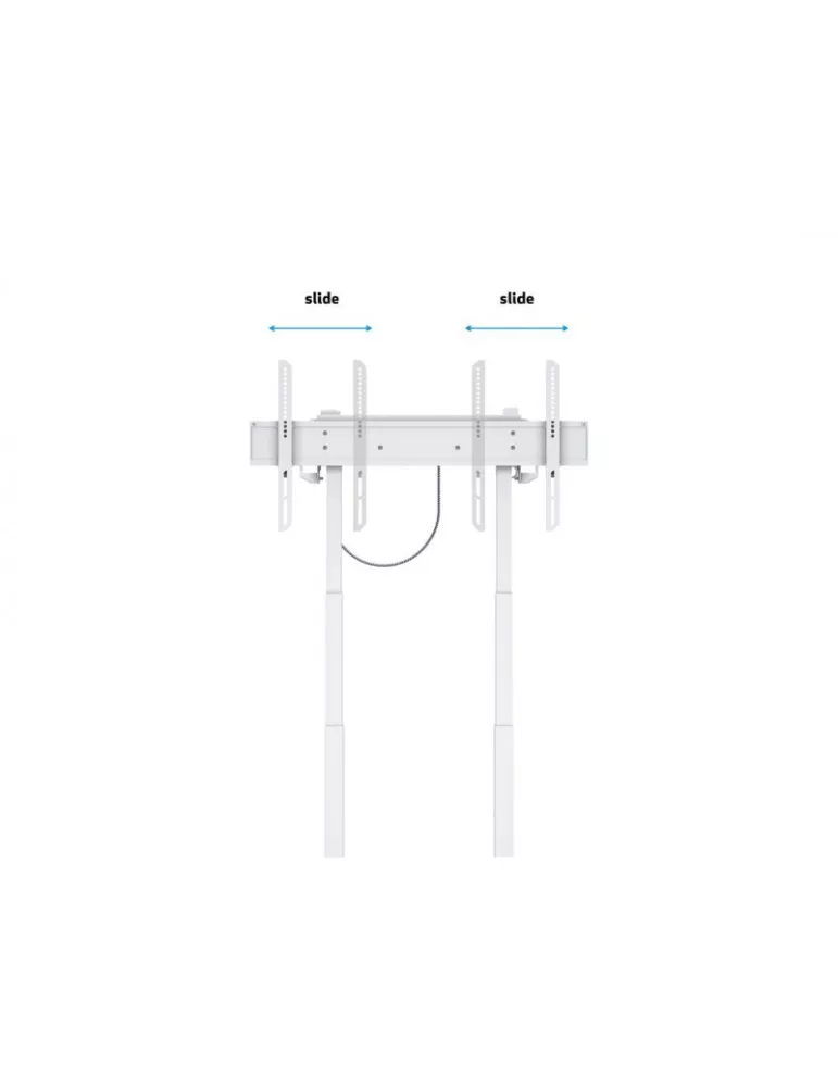 MULTIBRACKETS 6768 Support mobile motorisé Blanc  FloorStand pour écran de 37" - 90" charge supportée 60kg Vesa Max 600x400