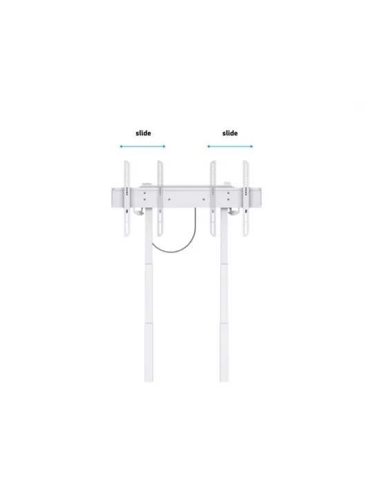 MULTIBRACKETS 6768 Motorisierte mobile Halterung Weiß FloorStand für Bildschirme von 37  - 90  Tragfähigkeit 60kg Vesa Max 600