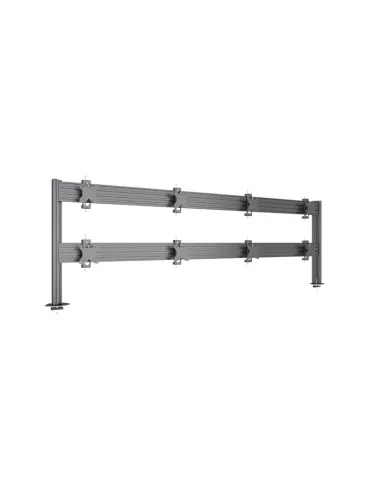 MULTIBRACKETS 5964 Support de table Multibrackets Deskmount Colonne Pro 4x2 MBDM4x2U - 8 écrans 32" VESA Max 100x100
