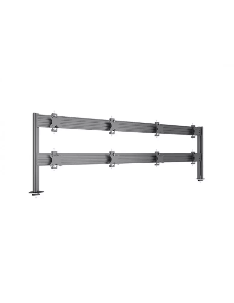 MULTIBRACKETS 5964 Support de table Multibrackets Deskmount Colonne Pro 4x2 MBDM4x2U - 8 écrans 32" VESA Max 100x100