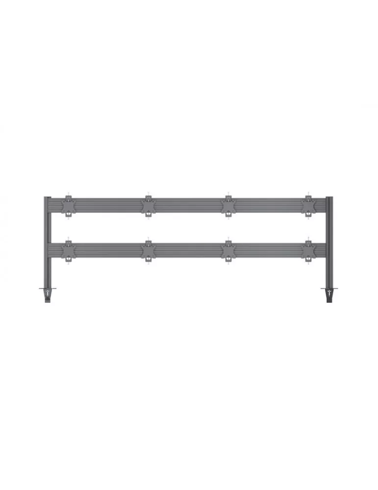 MULTIBRACKETS 5964 Support de table Multibrackets Deskmount Colonne Pro 4x2 MBDM4x2U - 8 écrans 32" VESA Max 100x100