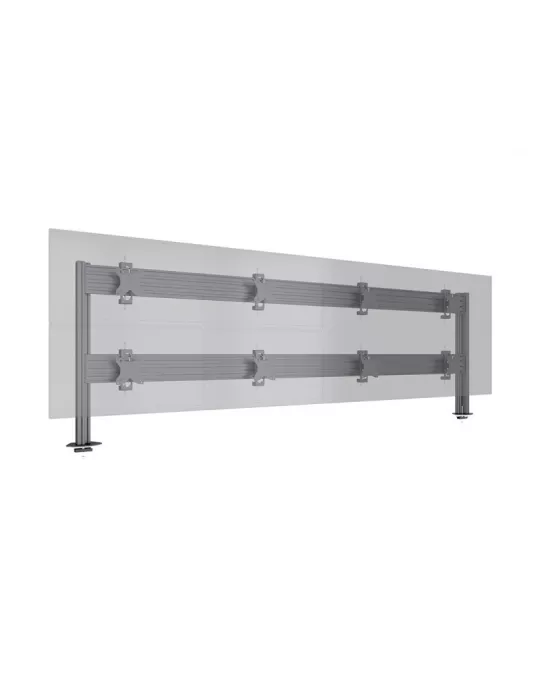 MULTIBRACKETS 5964 Support de table Multibrackets Deskmount Colonne Pro 4x2 MBDM4x2U - 8 écrans 32" VESA Max 100x100